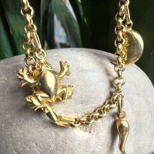 18k Rolo Charm Bracelet